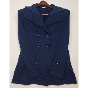 Splendid Women's Navy Blue Peacoat Supima Cotton Sz L VTG EXCELLENT CONDITION!!!